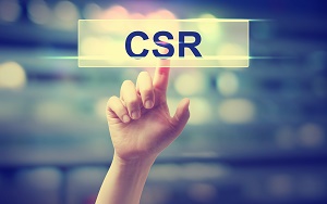 Hand zeigt auf CSR